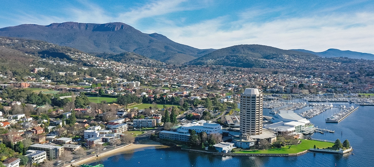 tasmania hobart aerial ta qfn ok