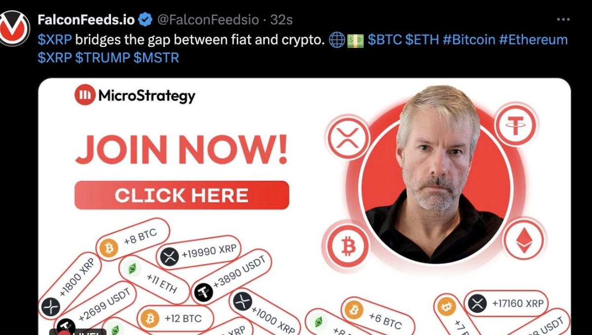 FalconFeeds.io X account compromised by crypto scammers - Cyber Daily