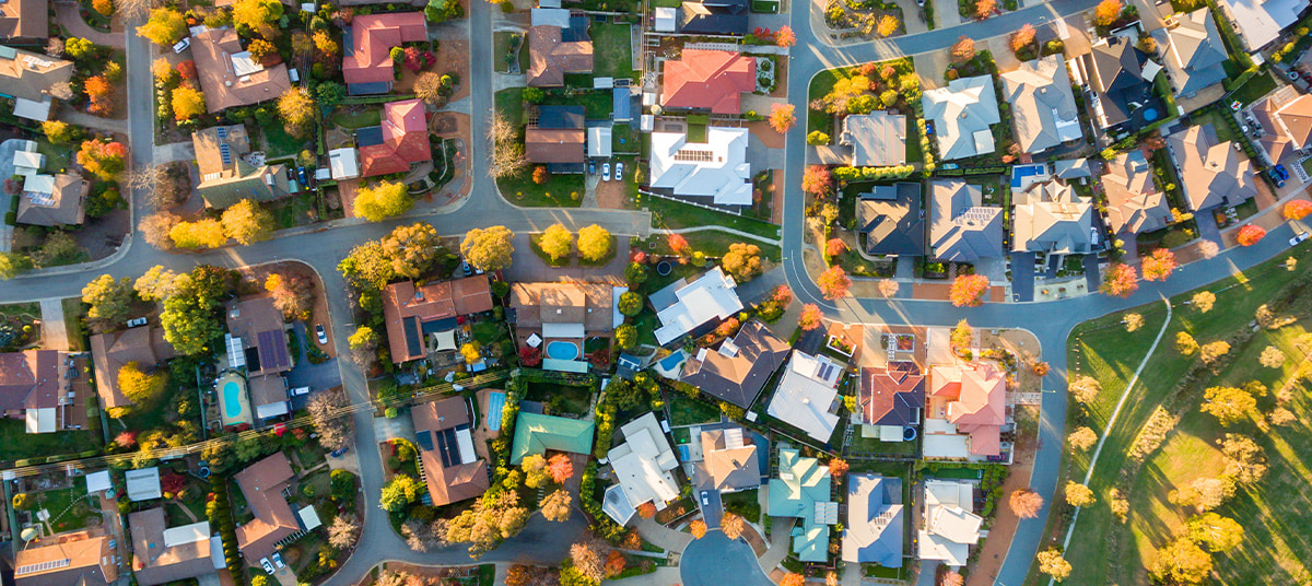 suburbs top view ta v dusy