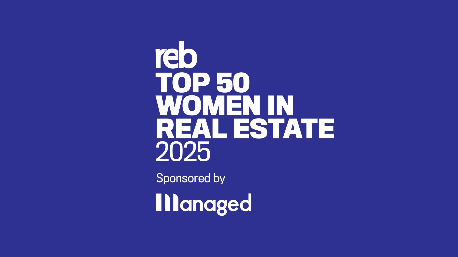 REB Top 50 Women in Real Estate 2025