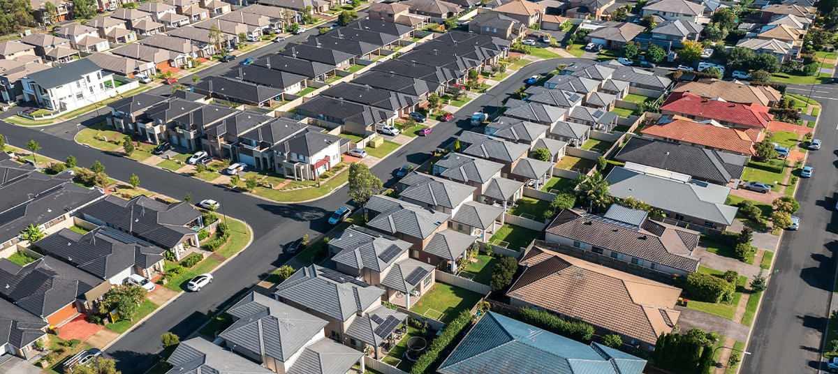 residential houses aerial shot ta ij jwz