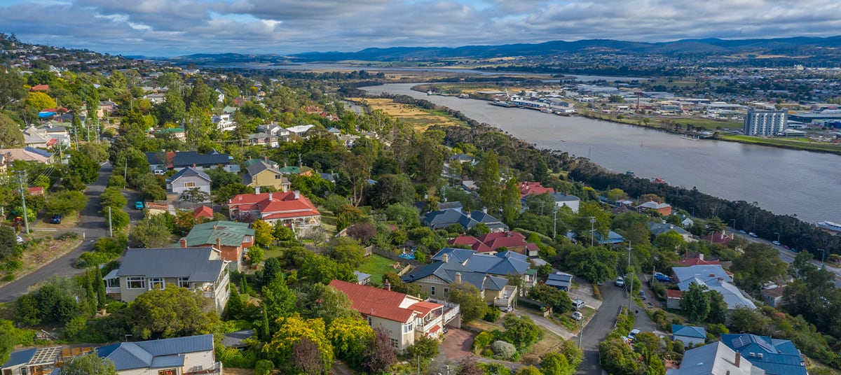 tasmania suburbs aerial ta mmzirq