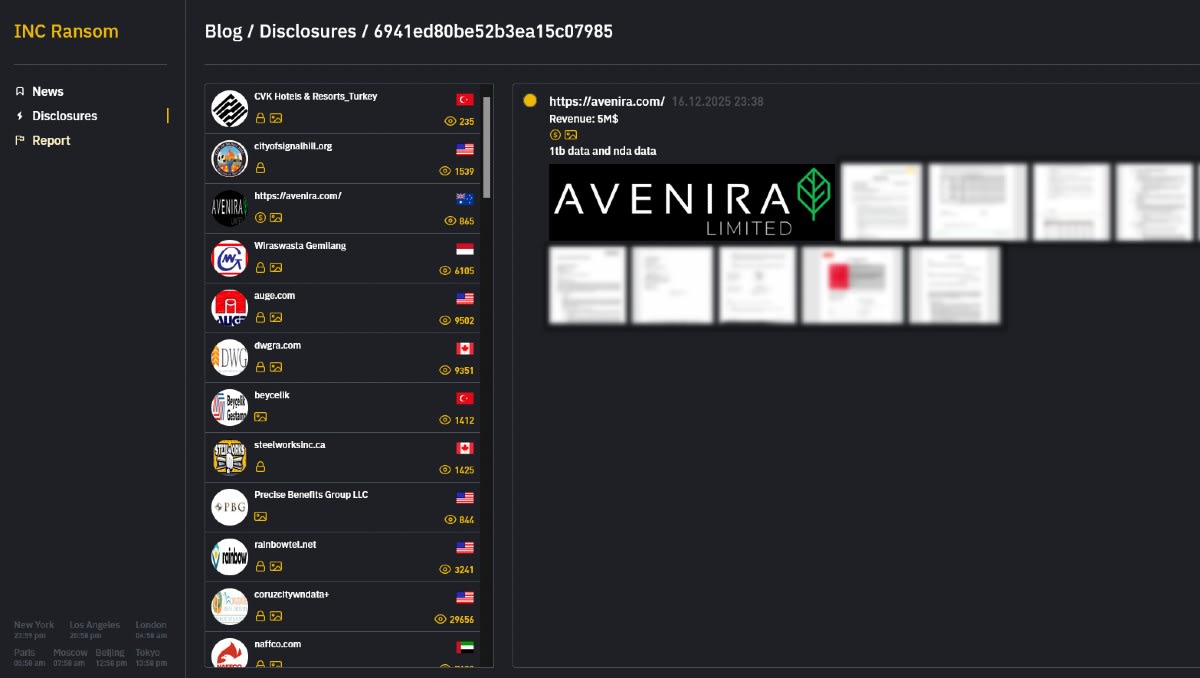 Exclusive: Hackers target WA mining company Avenira - Cyber Daily