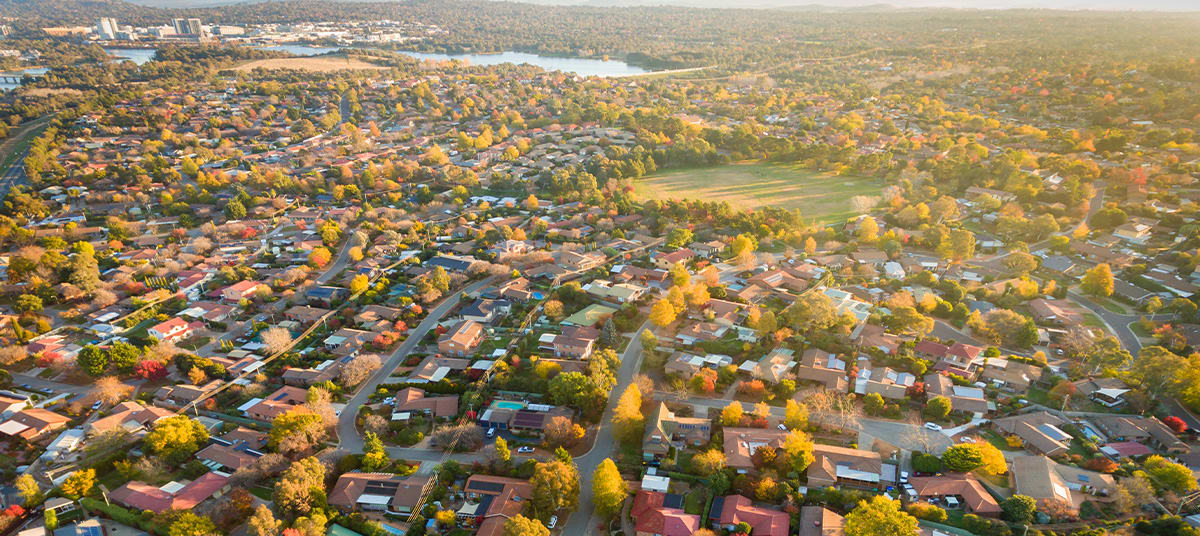 aerial suburbs houses au ta vha vw