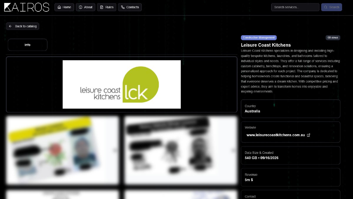 Exclusive: Shellharbour-based Leisure Coast Kitchens listed by Kairos ransomware group