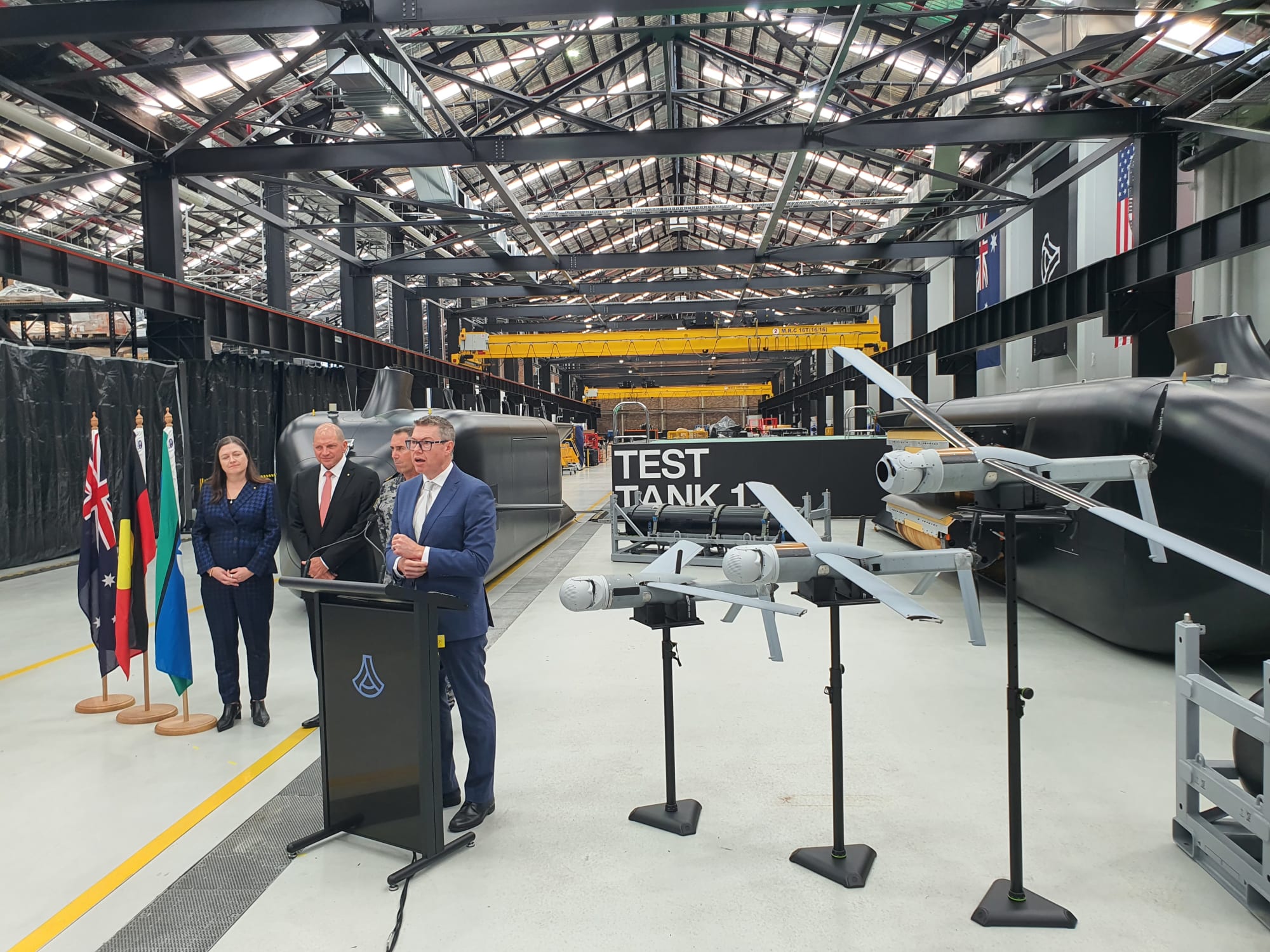 Australia unveils sea mines, logistics cache and drone swarm payloads for Ghost Shark XL AUV