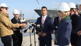 Outgoing Defence Industries Minister, Paul Papalia