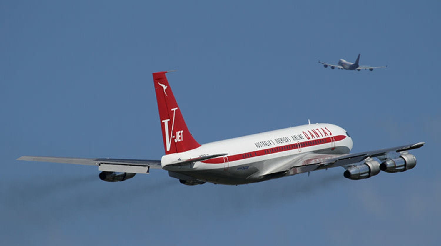 Tintin - TINTIN en AVION - 15 - Le Boeing 707 de la Qantas de VOL 714 POUR SYDNEY - Éditions Moulinsart - ( 2014 Tintin - TINTIN en AVION - 15 - Le Boeing 707 de la Qantas de VOL 714 POUR SYDNEY - Éditions Moulinsart - ( 2014