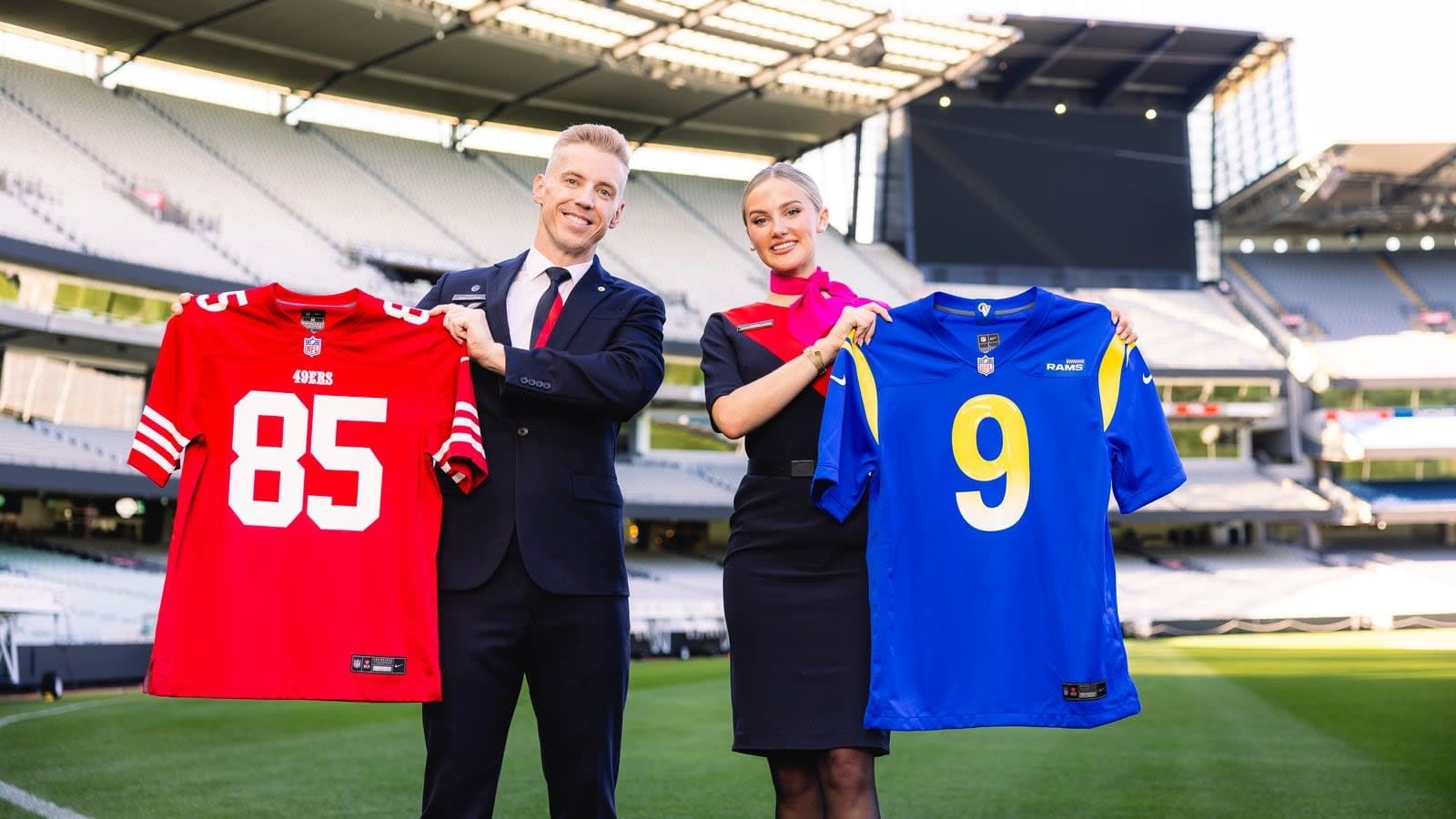 Qantas A380s carry two NFL teams to Melbourne
