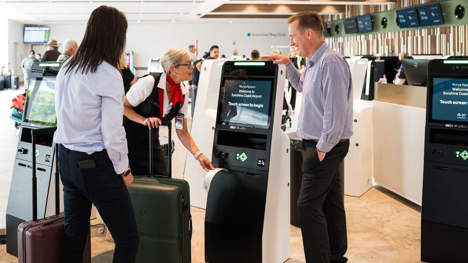 Sunshine Coast Airport opens new check‑in hall with automated kiosks and bag‑drop units