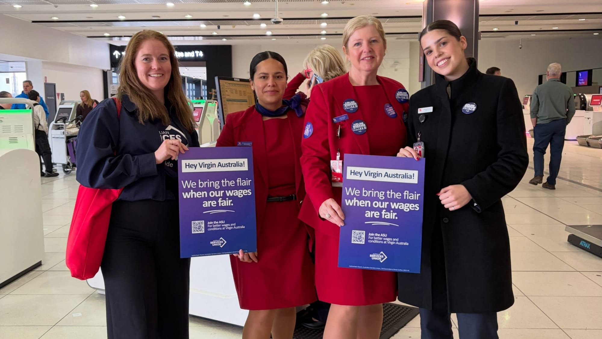 Virgin Australia airport workers launch industrial action