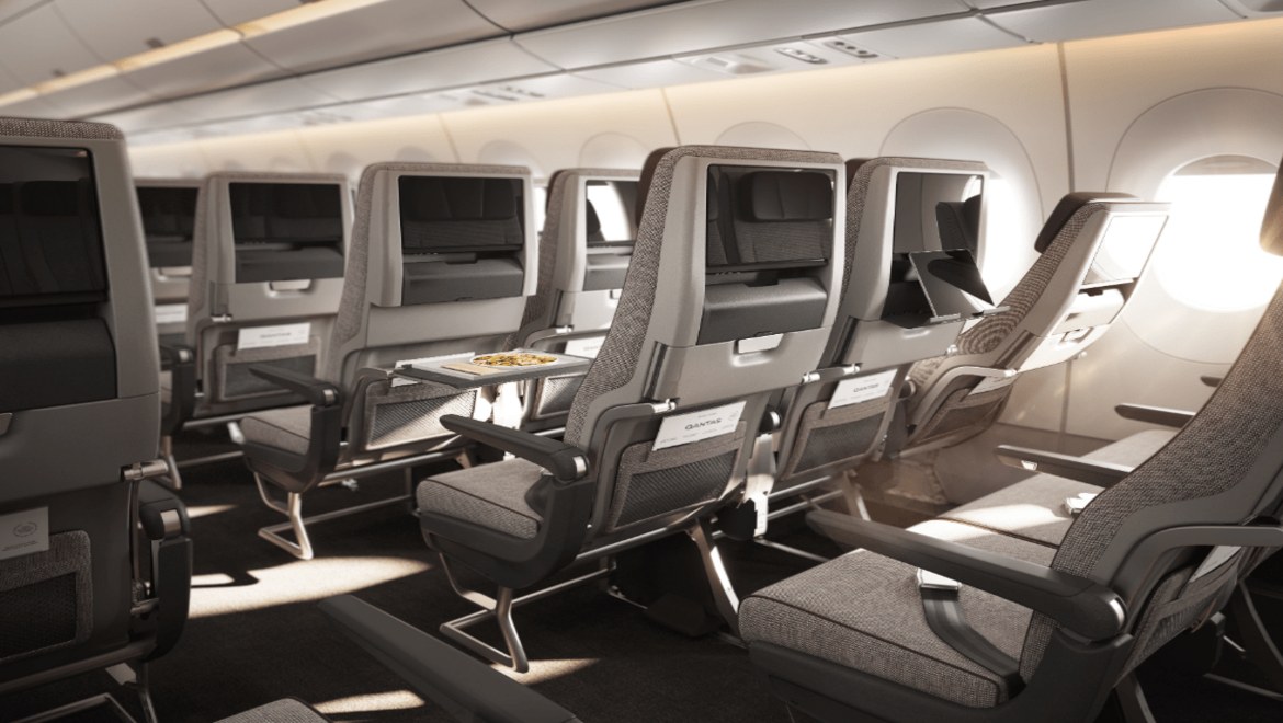 In Pictures Inside Qantas s Project Sunrise A350 1000 Cabin In Pictures Inside Qantas s Project Sunrise A350 1000 Cabin