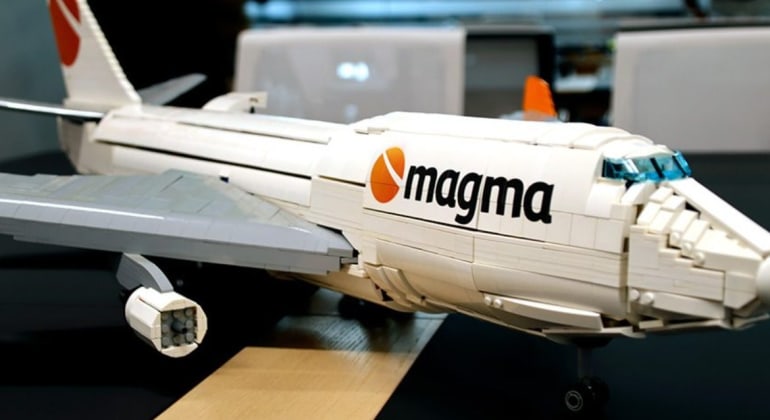 Lego 747 takes pride of place in Magma boardroom