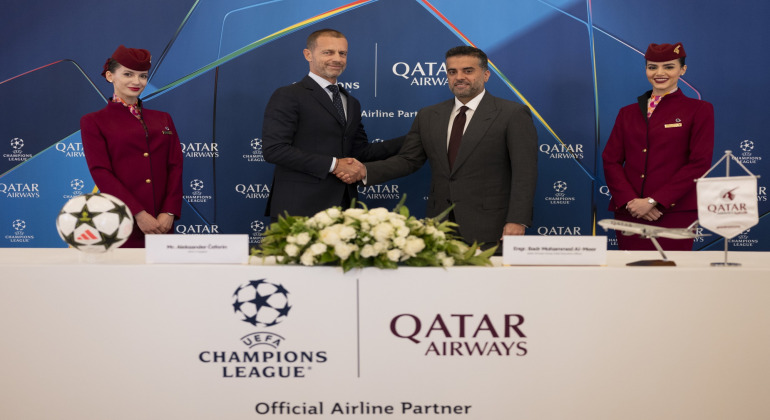 Qatar Airways named official airline partner of UEFA Champions League