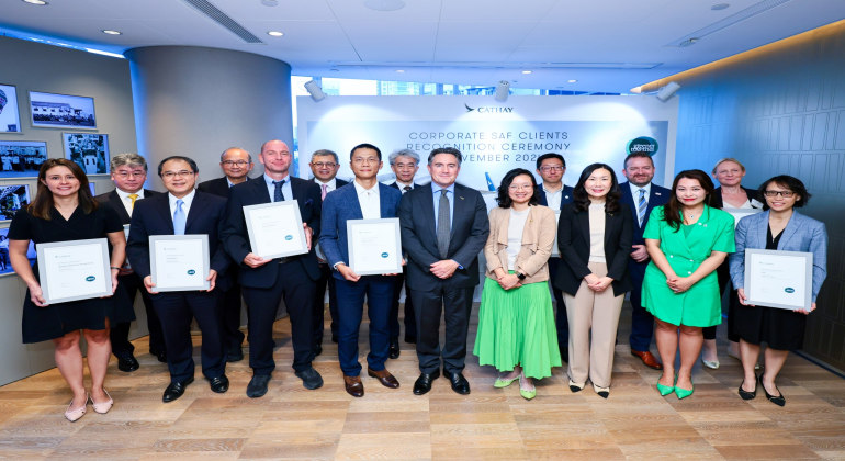 Cathay triples sustainable aviation fuel uptake through corporate program
