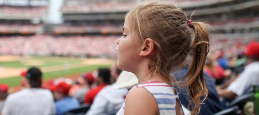 Nats mascot Screech and Momma Screech, at a Washington Nationals game.