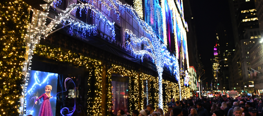 Saks Fifth Avenue Holiday Windows and Light Show 