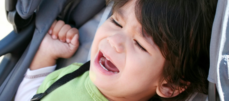 baby hates car seat and stroller