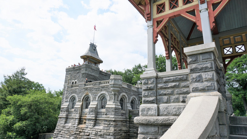 Magical Belvedere Castle, Named for the Italian meaning be…