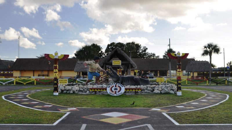 Miccosukee Indian Village in South Florida