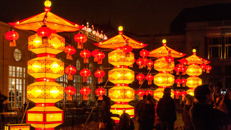 chinese lantern lights festival