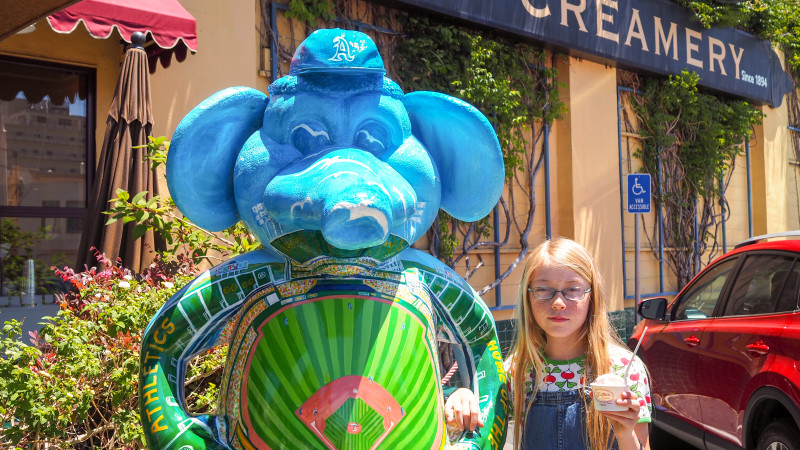 Where to Find the Oakland A's Stomper the Elephant Statues - Mommy Nearest