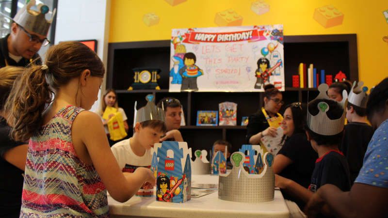 lego store birthday party