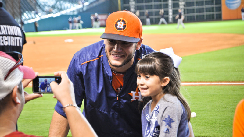 Spreading Sunshine to Kids at Minute Maid Park