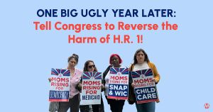 <a href="https://action.momsrising.org/cms/view_by_page_id/60187/?source=action">One Big, Ugly Year later: Tell Congress to reverse Medicaid and SNAP cuts!</a>