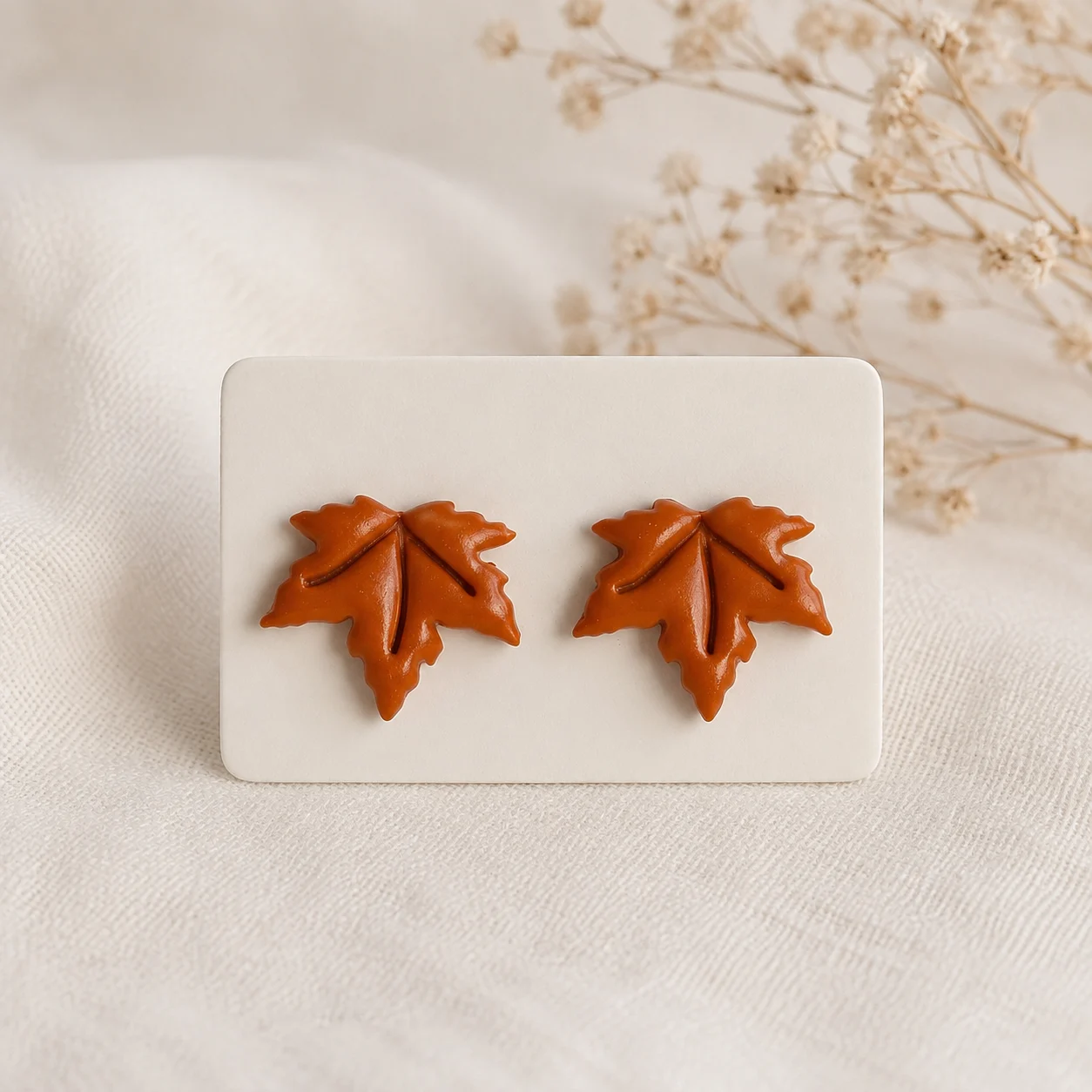 Herbst-Ahornblatt Ohrstecker
