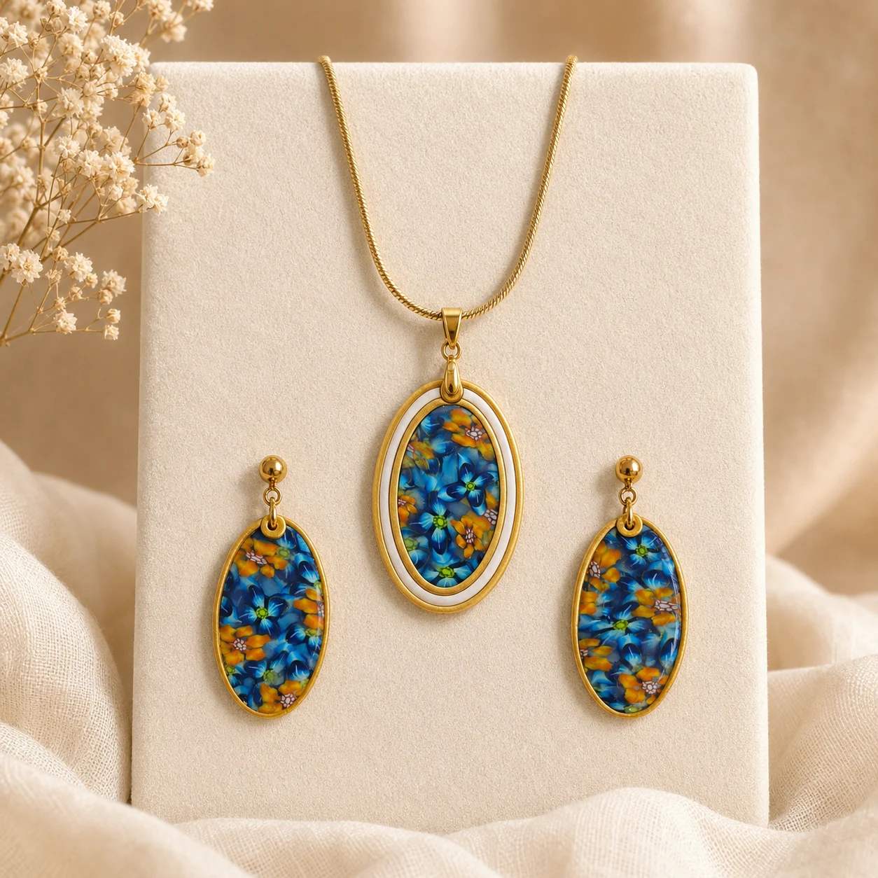 Z-Florale Charm – Halskette