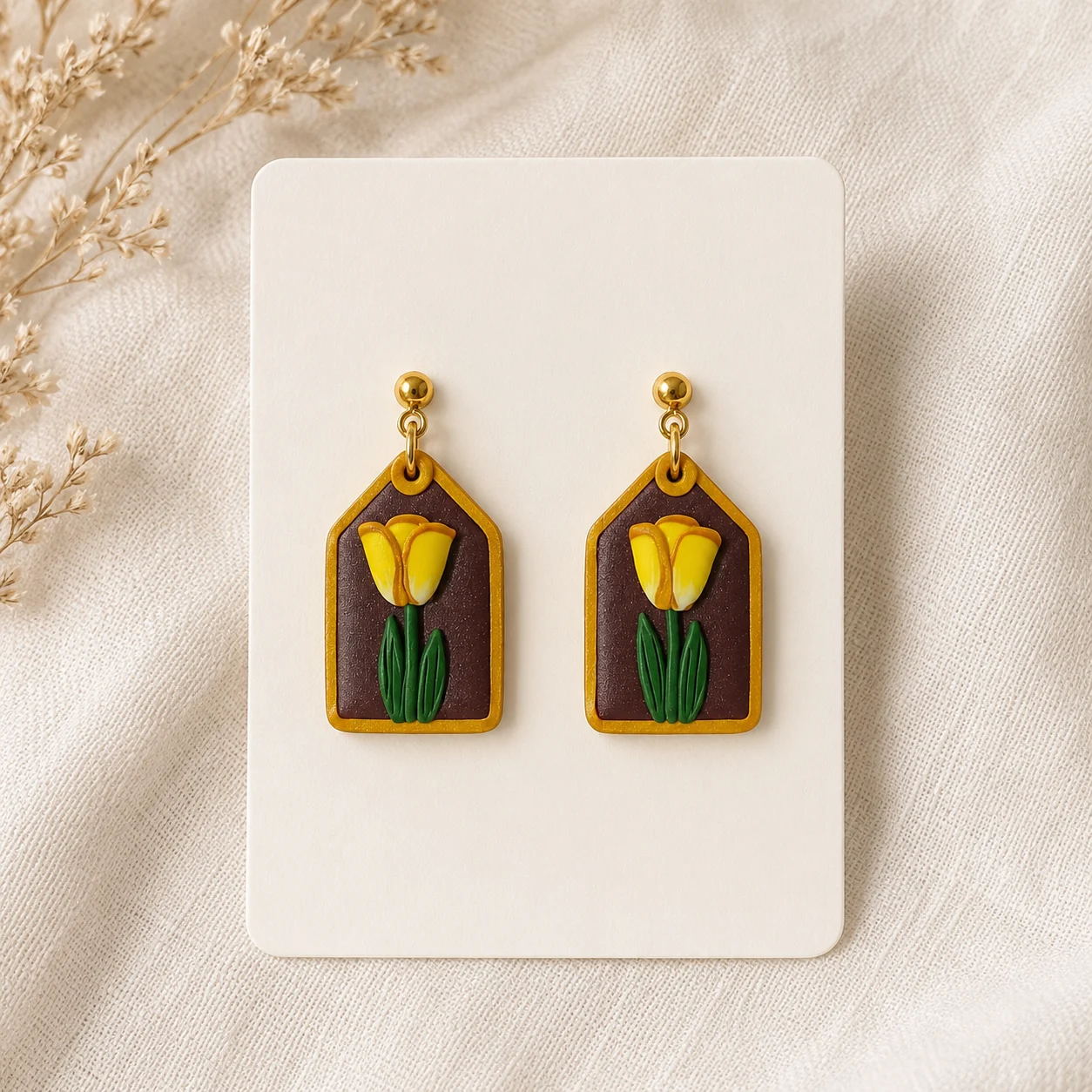 Tulpen-Eleganz – Ohrringe