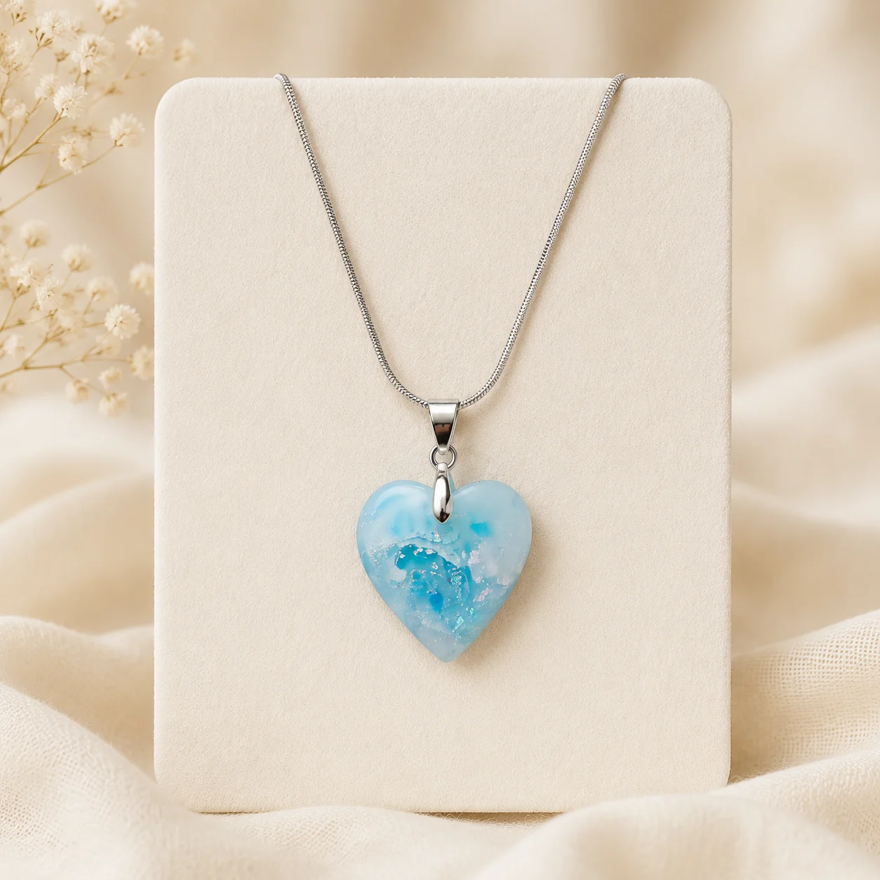 Blaues Herz – Halskette