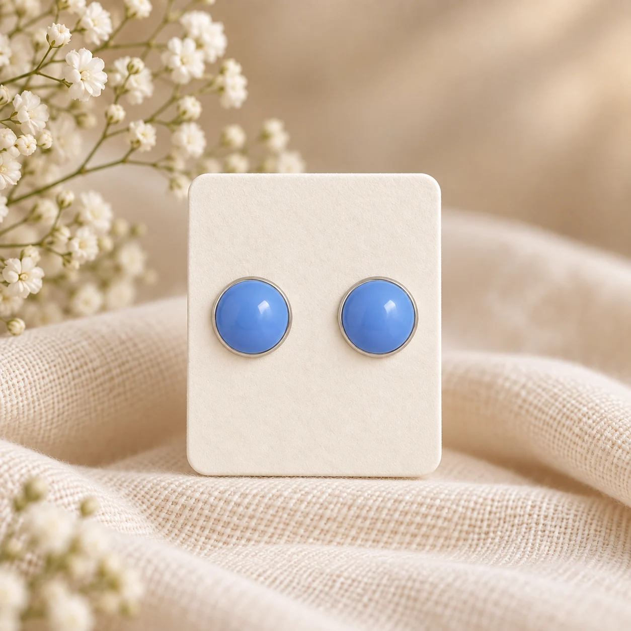 Aura – Blau – Ohrstecker