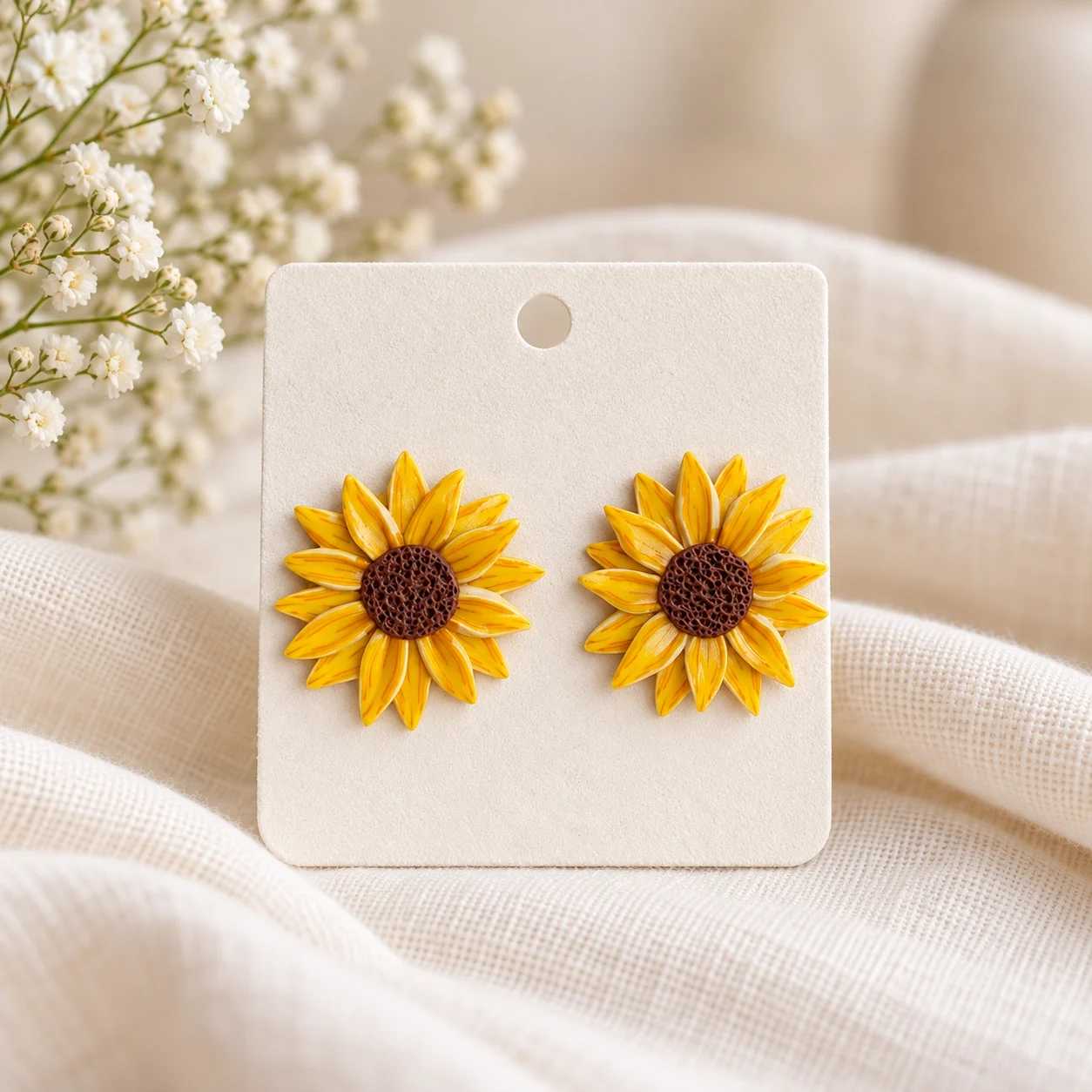 Sonnenblumen-Ohrstecker