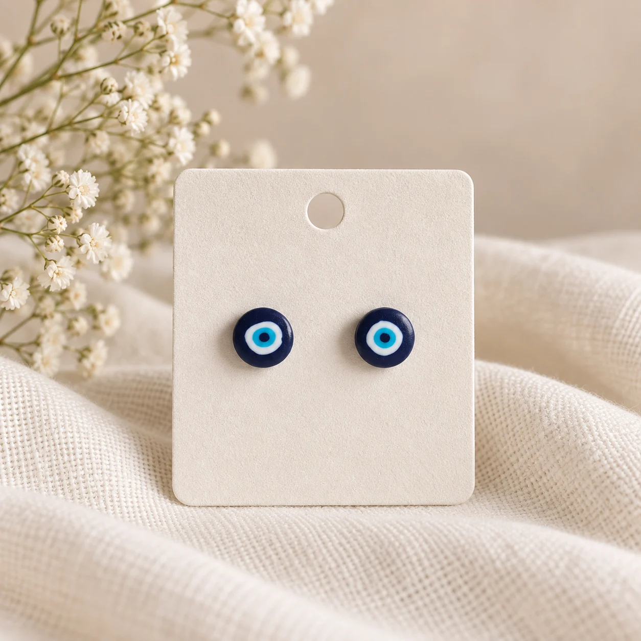 Evil Eye - Schlichte Ohrstecker