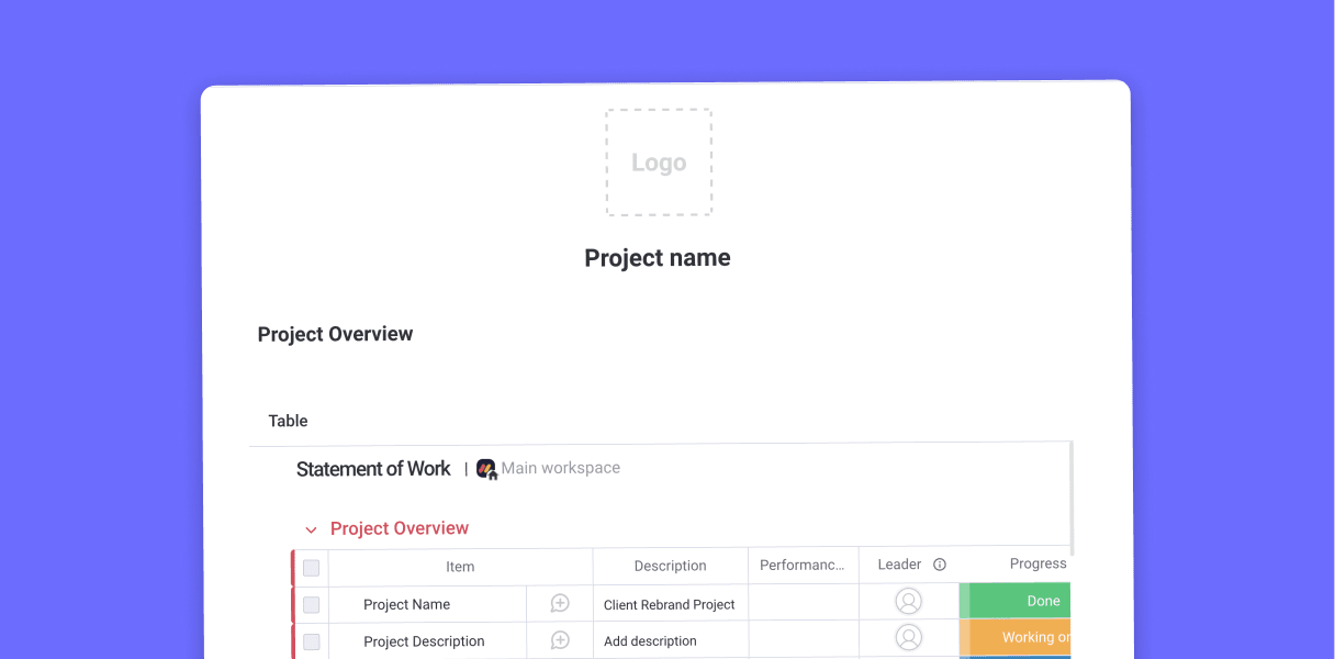 Project scope document and management guide