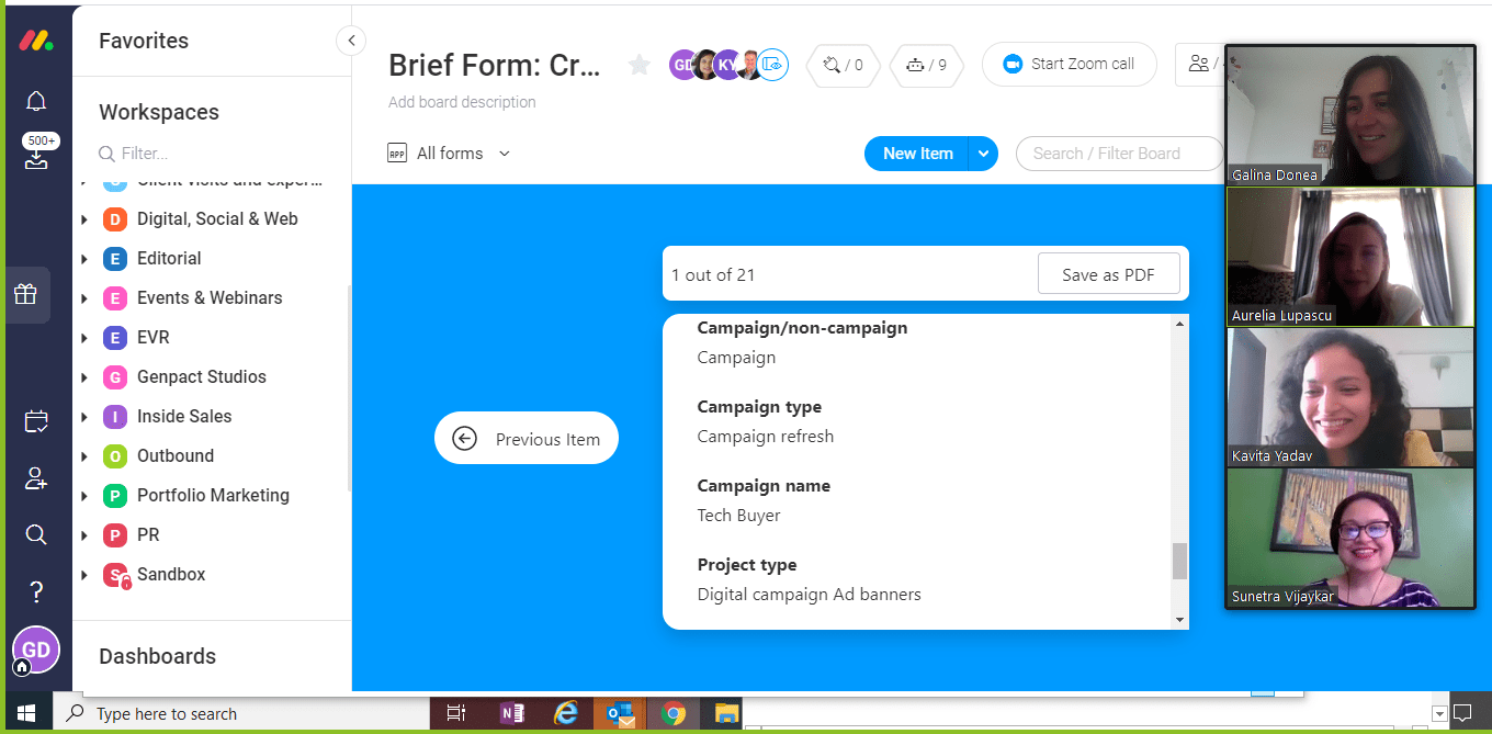 creative brief screenshot