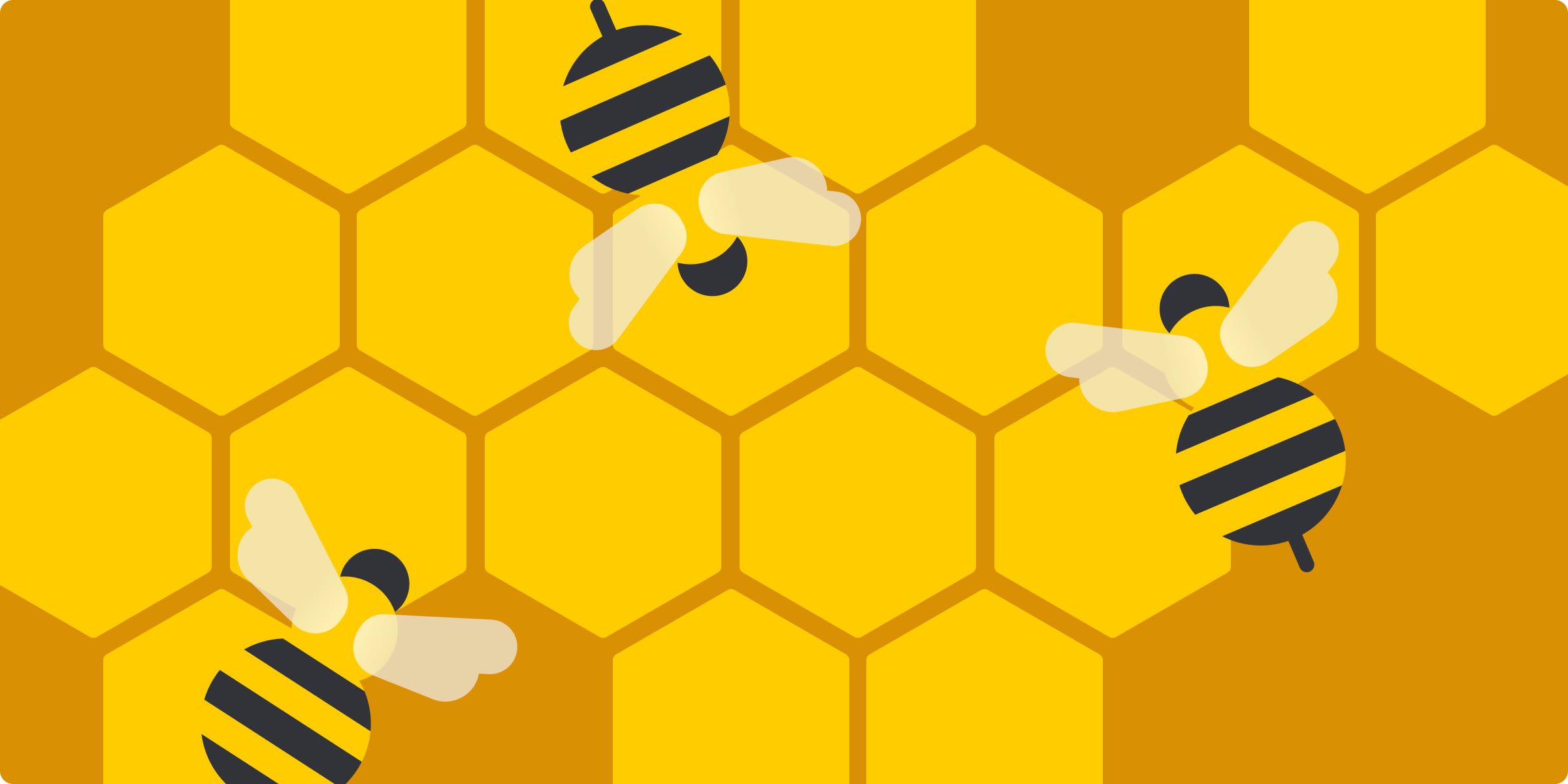 Productivity apps - illustration of bees blog cover 2021