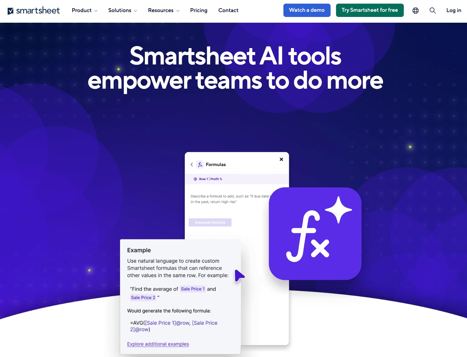 Smartsheet homepage