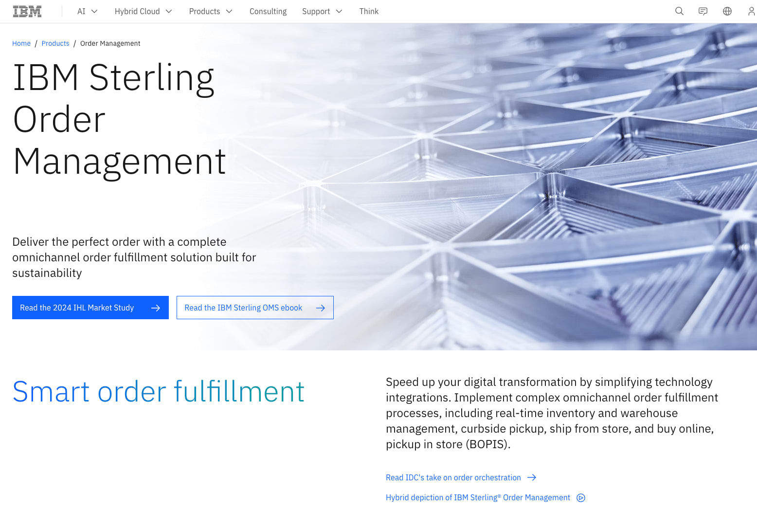 IBM Sterling Order Management homepage