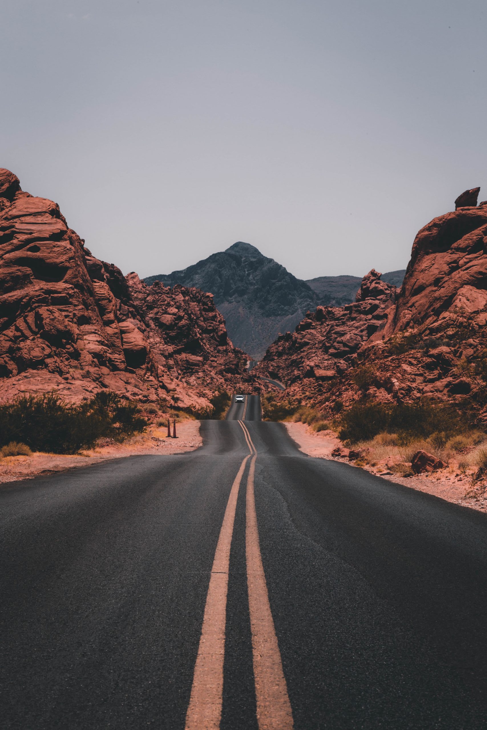 black concrete road