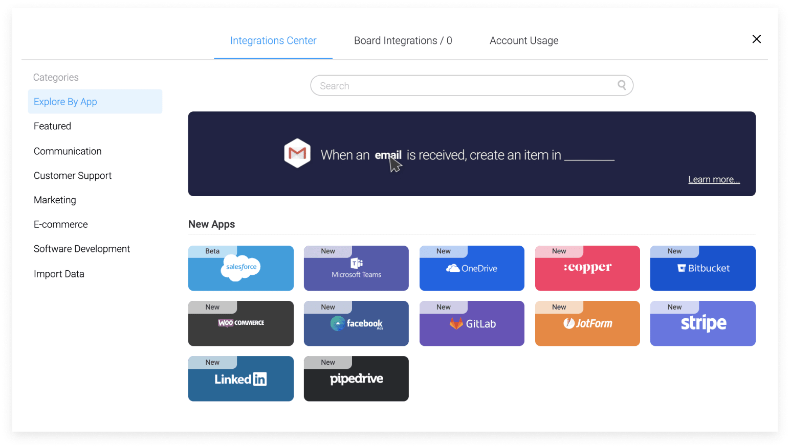 monday.com integrations