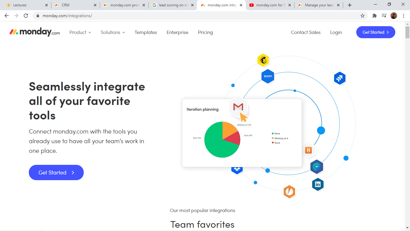 monday.com's integrations