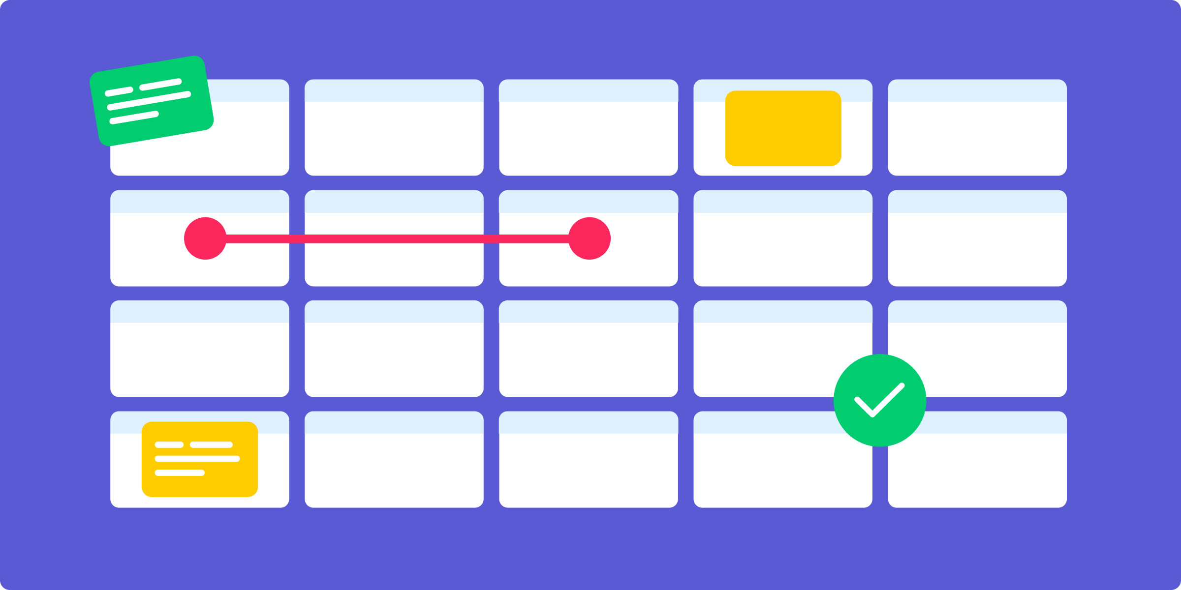 Illustration of planner with monday.