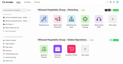 airtable screen
