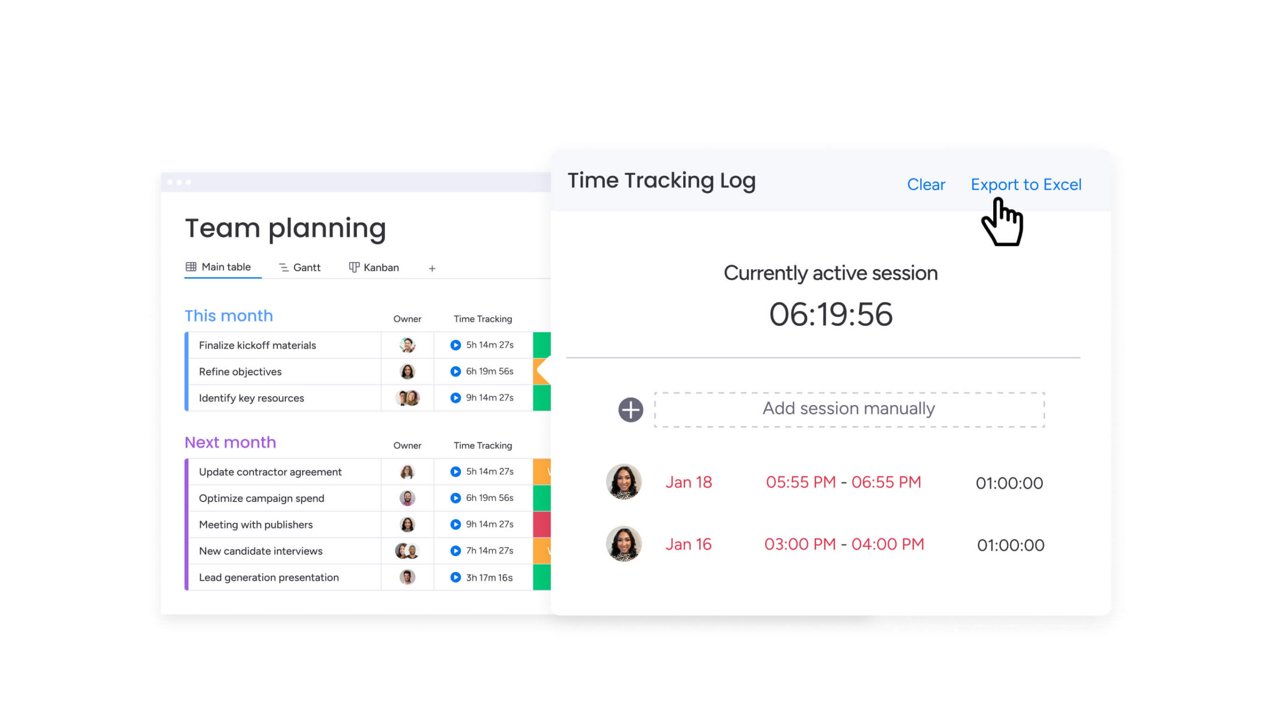 time tracking monday