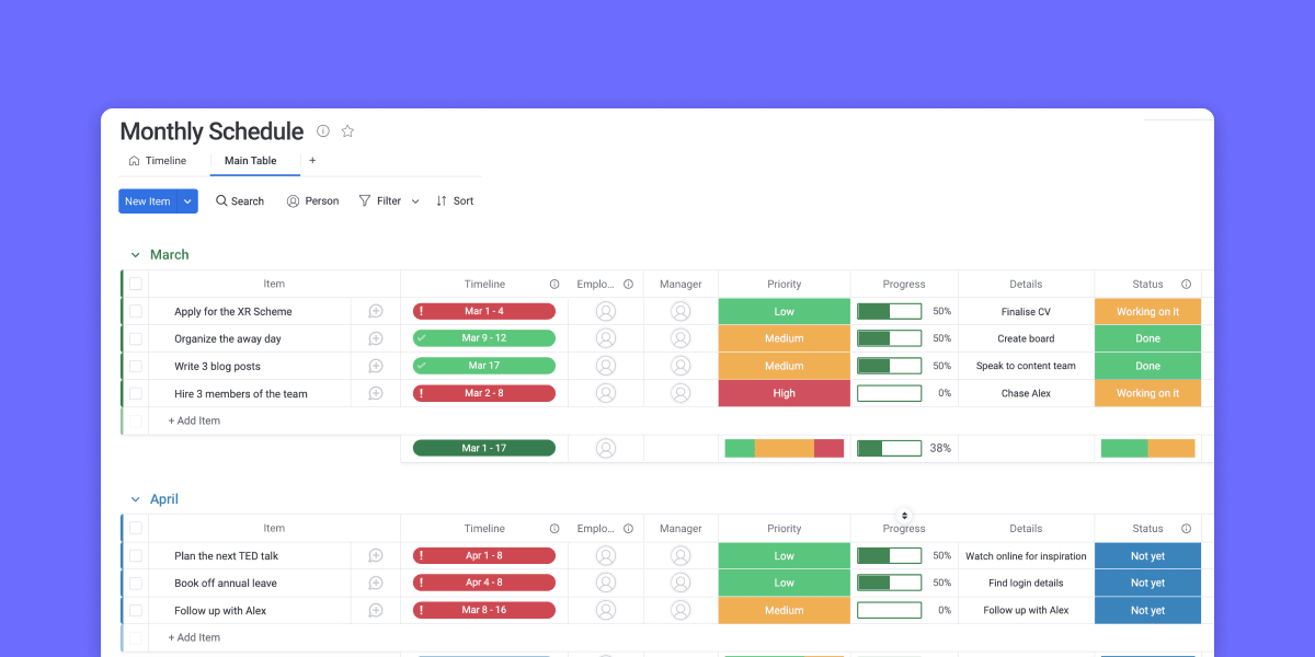 daily class schedule template google docs