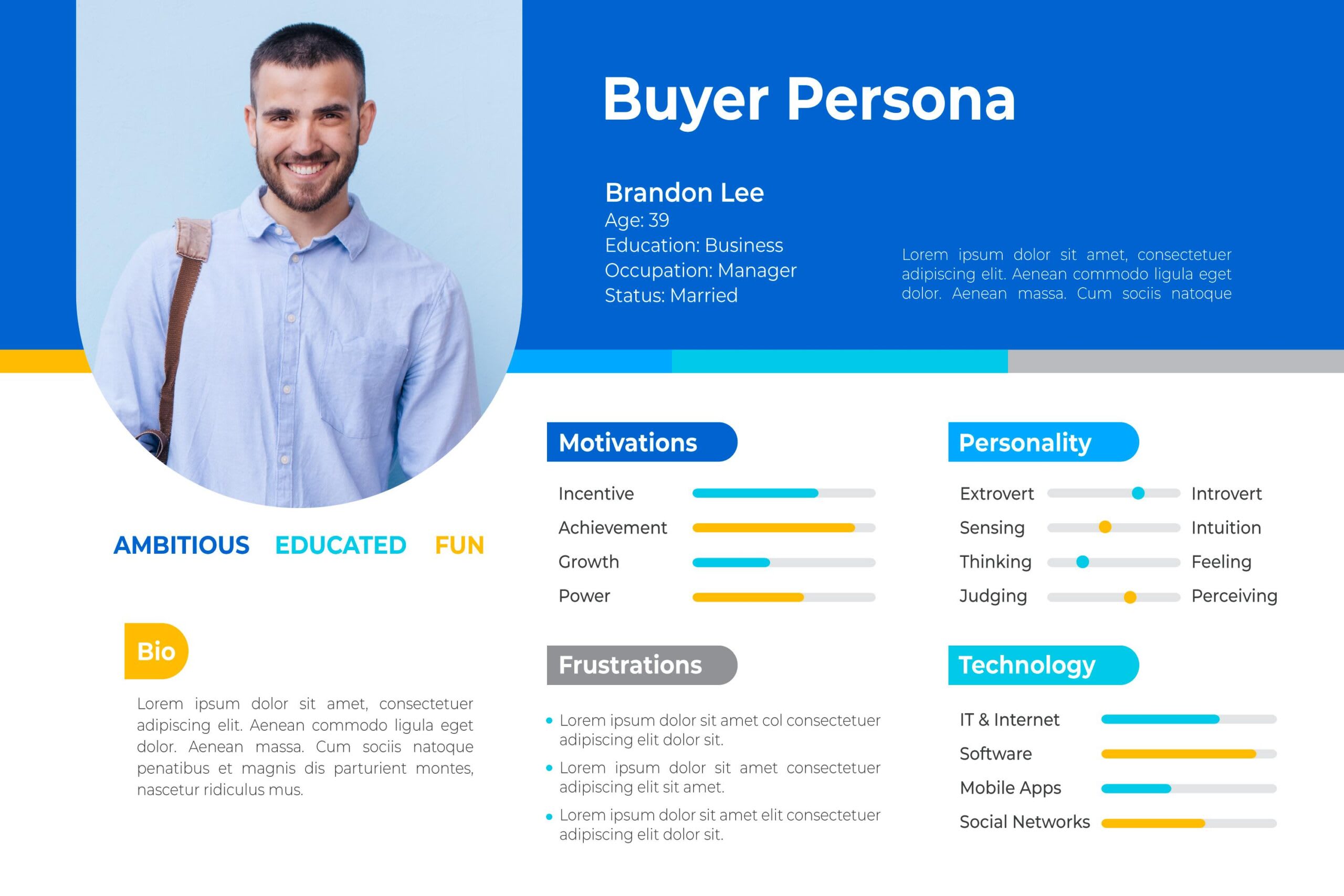 simple customer profile template