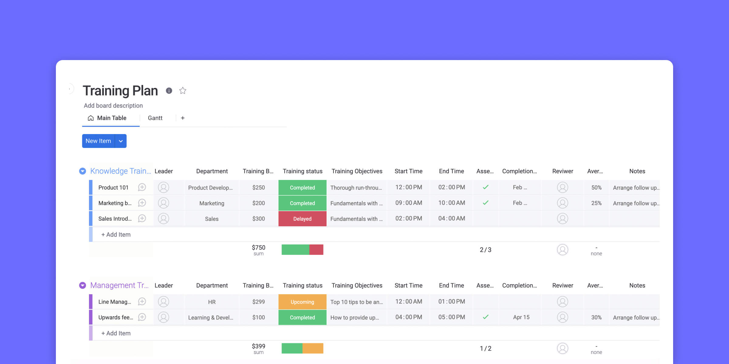 How To Make Training Calendar Format